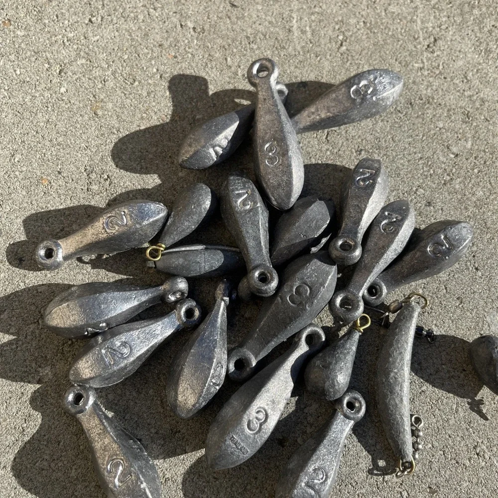 Fishing Bank Sinkers Fluke - Bass - Ocean - Fishing - Fresh Water Lot Bundle